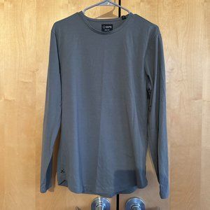 Cuts Clothing Long Sleeve Tee Size M Blue Curve Hem